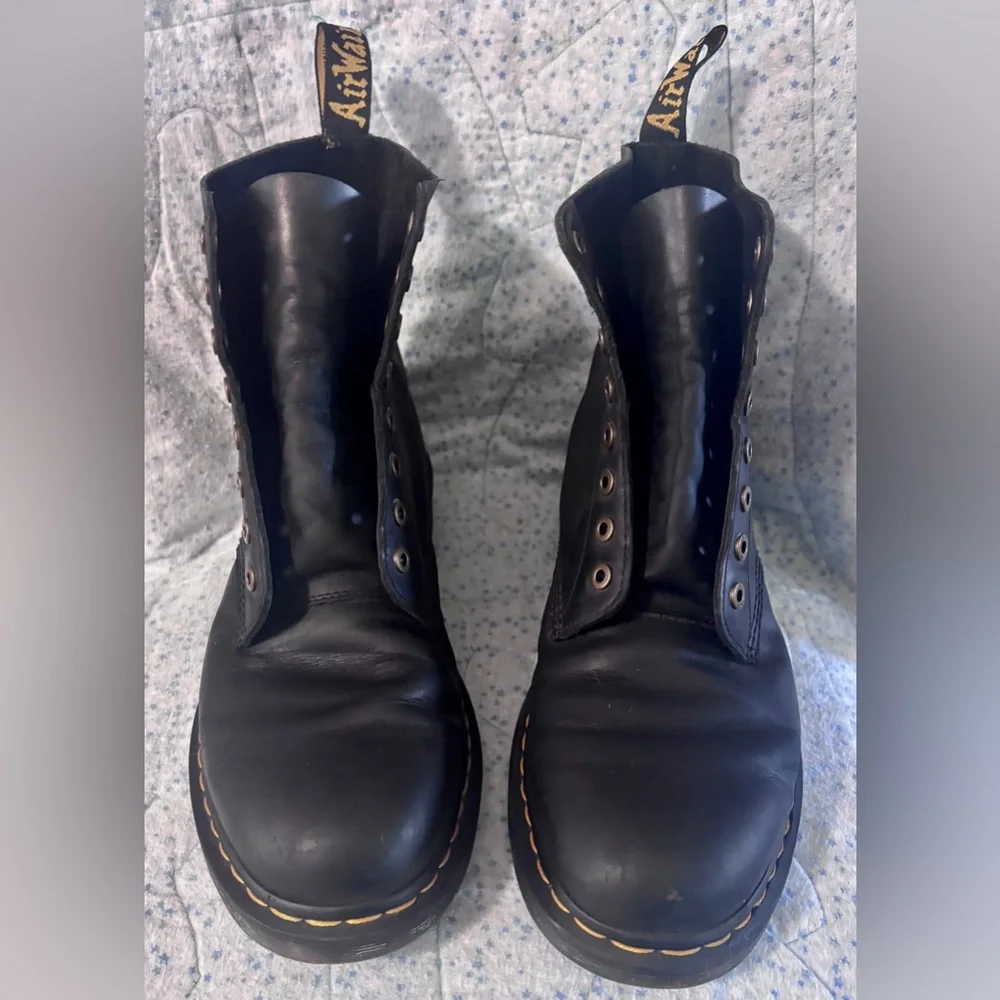 Dr Martens Docs 1460 Pascal Black Leather Lace Up Boots Men’s Size 12/ UK 11